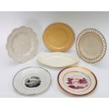 A group of early nineteenth century English earthenwares, circa 1810-20. Comprising of: A Wedgwood