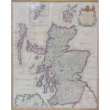 Collection of framed antique maps to include Great Britain and Ireland with ye Judges Circuits, John