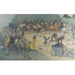 After Cecil Aldin, The Bluemarket Races - The Arrival on the Course; and The Bluemarket Races - On