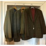 A collection of men's tweed jackets to include Douglas Gold, Austin Reed, St Helier, Brook Taverner,