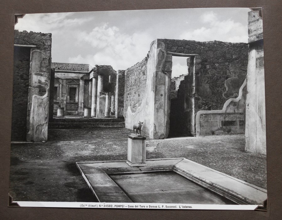 Two albums of mounted photographs of Italy (Rome and Sicily), 61 images in total, architectural - Image 2 of 3