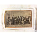 Victorian carte-de-visite/cabinet card album featuring numerous photographic portraits - 62