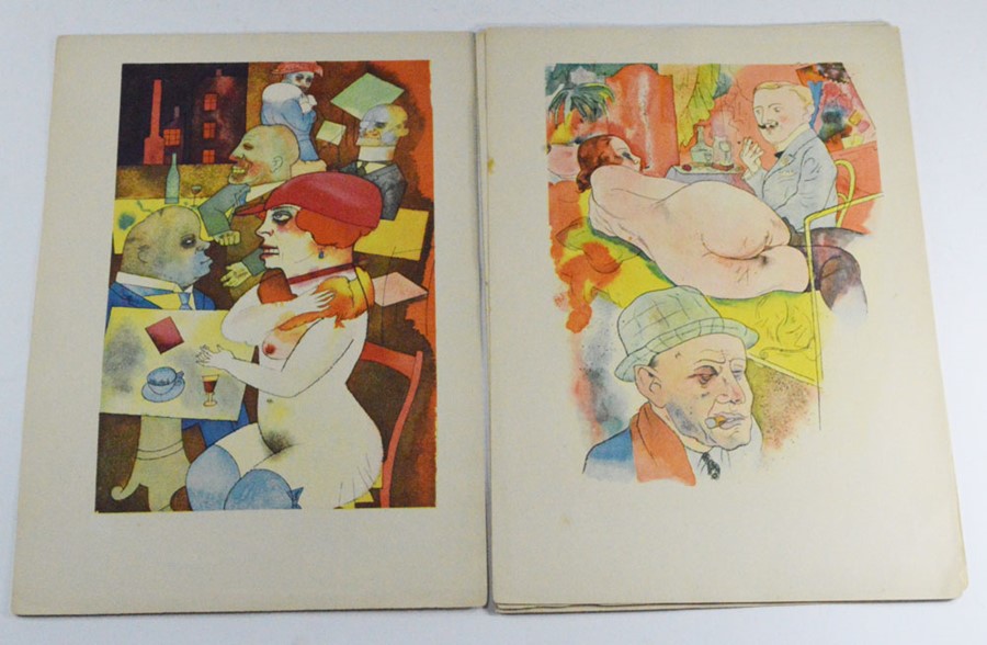 Grosz, George. Ecce Homo, [Berlin: Der Malik-verlag, c.1923], ten colour prints [of 16], offset - Image 2 of 3