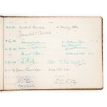 Winston Churchill Interest. Visitors book for Ye Olde King's Head pub in Chigwell, Essex (