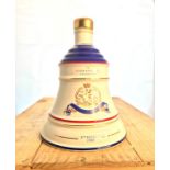 Two Bell's Old Scotch Whiskies, presentation decanters in original drum packaging, Princess