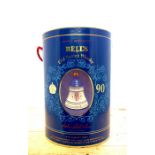 Three Bells Scotch Whisky decanters, celebrating the Queen Mother's 90th anniversary. In original