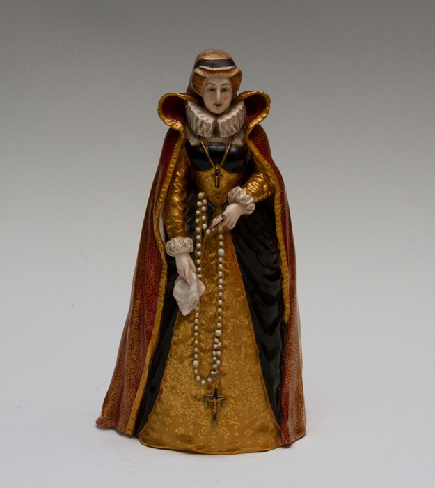 A Royal Worcester figurine of Mary Queen of Scots, after Janet Scott, No.2634. Date mark for 1916.