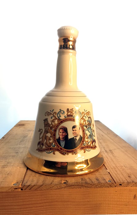 A bottle of Bell's - Prince Andrew & Sarah Ferguson celebratory Whisky.