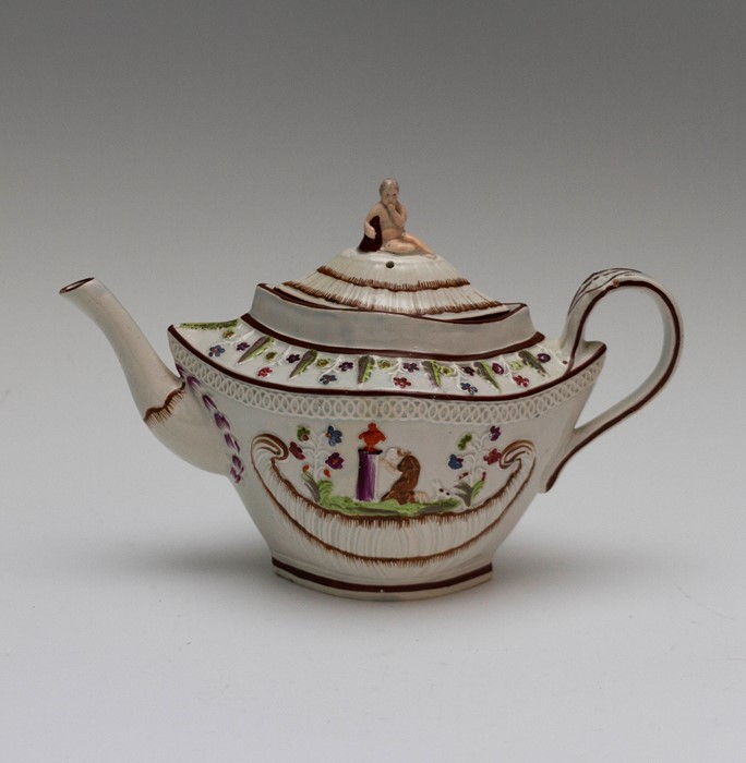 An extremely fine Lakin & Poole late eighteenth, early nineteenth century pearlware, prattware