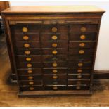 An early 20th Century American oak Amberg's Imperial office letter filing cabinet, rectangular