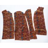 Pieces of a gentlemen's long floral waistcoat, deconstructed c.1800/1810 (1)