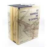 Boudriot, Jean. Le Vaisseau de 74 Canons, in four volumes, 1973, publisher's blue fabric covers with