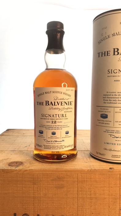 Balvenie Signature Malt whisky aged 12 years, matured, three Traditional cask types Ltd Edition