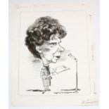 Glan Williams (1911-1986), collection of 14 original ink cartoons/caricatures