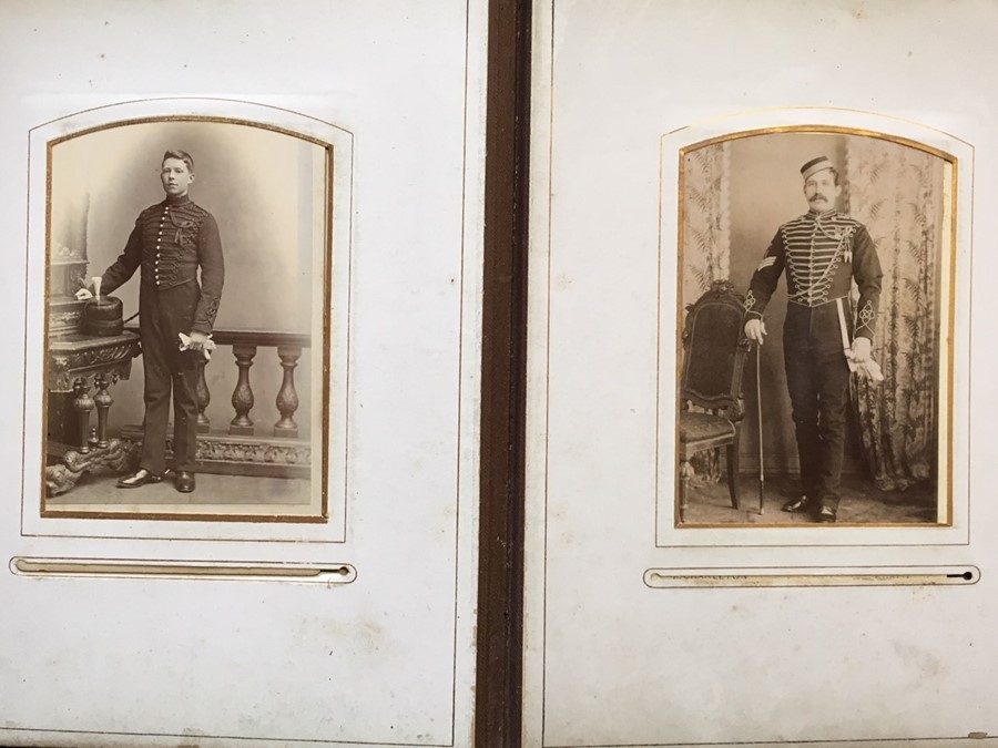 Victorian carte-de-visite/cabinet card album featuring numerous photographic portraits - 62 - Image 9 of 12