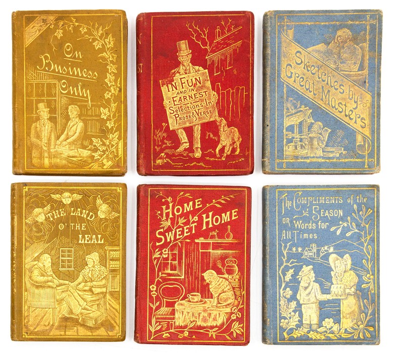 Collection of six miniature books (9cm height), uniformly bound in publisher's cloth, varying - Image 2 of 2