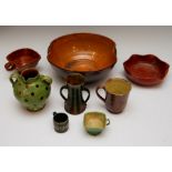 A group of late nineteenth, early twentieth century art pottery wares, circa 1880-1920. To includes: