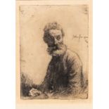 Augustus John (1878-1961), Old Man of Liverpool, signed and dated in the plate, 1902, signed in
