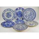 A group of nineteenth and twentieth century blue and white transfer printed wares, circa 1840-