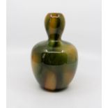 A Bretby art pottery double gourd glazed vase, No. 537 E. 22 cm tall. (1) Condition: In good overall