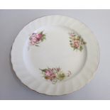 A Derbyshire Plate painted with floral sprays by William Billingsley, probably Pinxton. Date: 18th