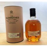 A bottle of Glenrothes Single Malt Scotch Whisky.  Region: Speyside Distillery: Glenrothes
