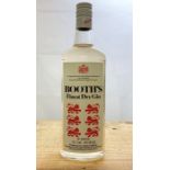 A late 1960's/early 1970's bottle of Booth's Finest Dry Gin.