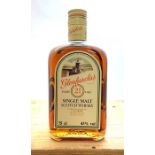 A bottle of 21 year old Glenfarclas Single Malt Scotch Whisky c.1980's. Region: Speyside Distillery: