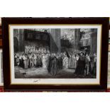 The Coronation of H. M. King Edward VII, etching, engraved by F. Languillermie after Edwin A. Abbey,