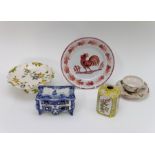 A group of late nineteenth, early twentieth century French faience wares, circa 188-1920. To