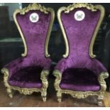 Two Thrones used by the Baron & Baroness of Vulgaria