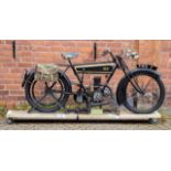 Motorcycle ridden by Truly Scrumptious. This is a genuine motorcycle made in Birmingham by ‘Levis’ ,