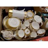 A collection of Wedgwood tea and coffee wares, California/Marguerite and other similar Wedgwood