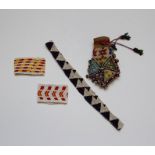 A small collection of late nineteenth, early twentieth century African beadwork pieces, circa 1880-