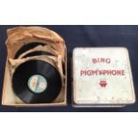 A Bing Pigmyphone toy record player