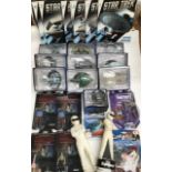 Die cast StarTrek collection with magazines. Along with Strange Things Figures and two Top Gear Stig