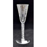 19th Century twist stem glass