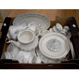 A Royal Albert bone china Memory Lane six piece dinner tea and coffee service, including plates,