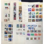 Stamps- A collection of mint & used GB stamps on album pages. Decimal issues.