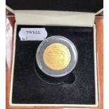 George III Guinea 1771, in presentation case with certificate. Condition. Scratches and wear to