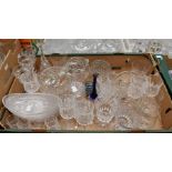 An assorted collection of Tutbury Ltd Georgian Crystal, including rose bowls, glasses, wine glasses,