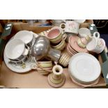 A collection of tea and coffee wares from Langley, Midwinter and others etc (Q)