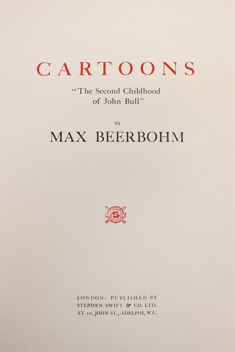 A large collection of bound Max Beerhohm cartoons (15)