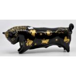 Black and gold Wedgwood Taurus the Bull Limited Edition CR; No chips, cracks or restoration
