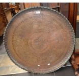 A late 18th Century Mughal copper table top Provenance: Welbeck Estate, family seat of Dukes of