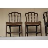 A pair of 19th Century mahogany dining chairs