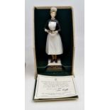 Four Royal Worcester figures of sisters and nurses in University, College, Hospital, etc; two AF,