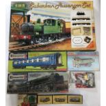 Palitoy train set in original box along with Kitmaster Kits, some built, and models of yesteryear.