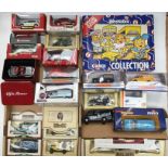 Die Cast vehicles including Corgi, Matchbox, Lledo, Gama, Britains Massey Ferguson 6140 Tractor,