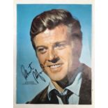 Robert Redford signed colour print from  magazine, promoting Paramount’s film ‘This Property is